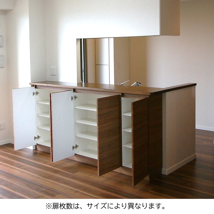 ～W800mmキッチンカウンター下収納